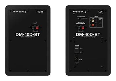 Paar Pioneer DJ DM-40D-BT monitoring speakers - Bluetooth - Bass Reflex - 2x19W - DJ of Productiemodus - Zwart Paar Pioneer DJ DM-40D-BT monitoring speakers - Bluetooth - Bass Reflex - 2x19W - DJ of Productiemodus - Zwart