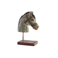 Decoratieve figuren DKD Home Decor Paard Ijzer Mangohout (24 x 12 x 35 cm) - thumbnail
