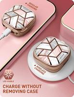i-Blason Cosmo Beschermhoes voor Galaxy Buds Live (2020)/Pro (2021)/2 (2021), Marmer Roze - thumbnail