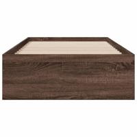 Bedframe met lades bewerkt hout bruin eikenkleurig 100x200 cm - thumbnail
