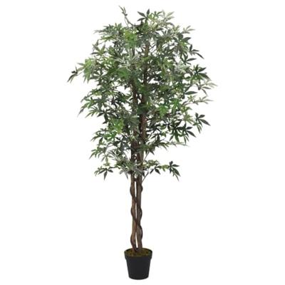 VidaXL Kunstplant esdoornboom 672 bladeren 180 cm groen