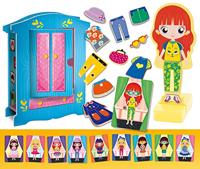 Houten pop om fantastische outfits te creëren - LISCIANI - Montessori-methode - thumbnail