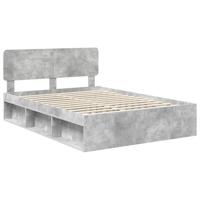 Bedframe Concerte Grijs 150 x 200 cm Massief grenenhout - thumbnail