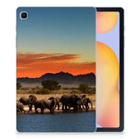 Samsung Galaxy Tab S6 Lite | S6 Lite (2022) Back Case Olifanten - thumbnail