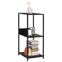 VidaXL Boekenkast 33,5x39,6x79,7 cm bewerkt hout zwart - thumbnail