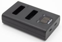 ChiliPower Canon NB-13L dubbellader voor 2 camera accu's (tegelijk) - thumbnail