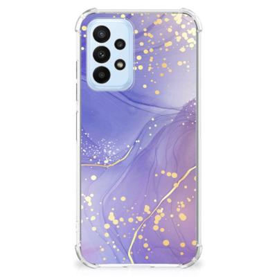 Back Cover voor Samsung Galaxy A23 Watercolor Paars Back Cover voor Samsung Galaxy A23 Watercolor Paars