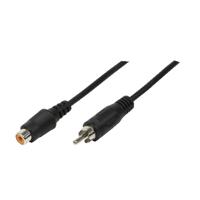 LogiLink CA1033 Cinch Audio Aansluitkabel [1x - 1x ] 10.00 m Zwart (mat) - thumbnail