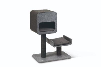 Beeztees tinka - krabpaal - vilt - grijs - 60x40x82 cm Beeztees tinka - krabpaal - vilt - grijs - 60x40x82 cm