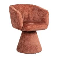 Richmond Draaibare Eetkamerstoel 'Madeline' Chenille, kleur Blush - thumbnail