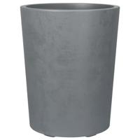 Bloempot Deroma Grijs Plastic Cirkelvormig Cilinder - thumbnail