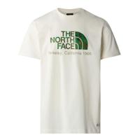 The North Face Berkeley California S/S T-Shirt Heren White Dune - Optic Emerald Generative Camo Print M - thumbnail