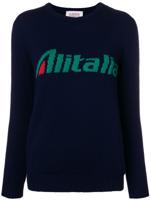 Alberta Ferretti Alitalia intarsia jumper - Blue - thumbnail