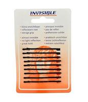 Invisible schuifjes newey kaartje zwart kort - thumbnail