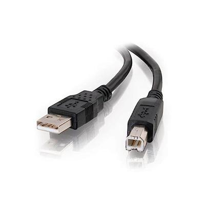 C2G 2M USB-printerkabel, USB 2.0 A naar B-kabel. Compatibel met printers en scanners van HP, Epson, Brother, Samsung, Cannon en alle andere USB A/B-apparaten, Zwart