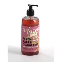 Aleppo Soap Co Rooszeep met pomp 500 Milliliter - thumbnail
