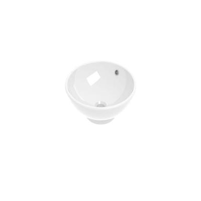 Basic Line Opbouw Waskom - 40x40x15 cm - Rond - Porselein - Glans Wit