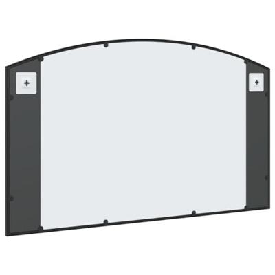 VidaXL Wandspiegel boog 100x60 cm ijzer zwart VidaXL Wandspiegel boog 100x60 cm ijzer zwart