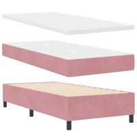 Boxspringbed met matras Roze 200 x 100 cm Polyester - thumbnail