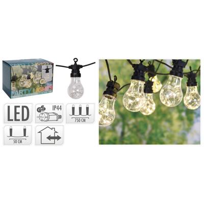 Feestverlichting - 10 lamps - 100 LED - warm wit Feestverlichting - 10 lamps - 100 LED - warm wit