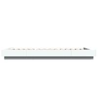 Bedframe met LED-verlichting bewerkt hout wit 90x200 cm - thumbnail