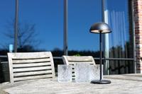 Lucide JOY - Oplaadbare Tafellamp Binnen/Buiten - Accu/Batterij - Ø 12 cm - LED Dimb. - 1x1,5W 3000K - IP54 - Zwart - thumbnail