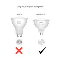 Philips Hue LED-lamp 8719514491403 Energielabel: G (A - G) Hue White & Color Ambiance GU5.3 Energielabel: G (A - G) - thumbnail