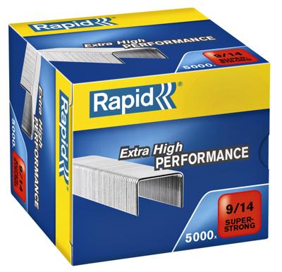 Nieten Rapid 9/14 gegalvaniseerd super strong 5000 stuks Nieten Rapid 9/14 gegalvaniseerd super strong 5000 stuks