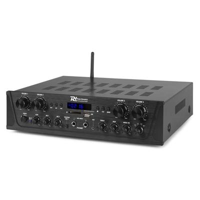 Power Dynamics PV240BT 4 zoneversterker 400W met FM, USB, BT & MP3-speler Power Dynamics PV240BT 4 zoneversterker 400W met FM, USB, BT & MP3-speler