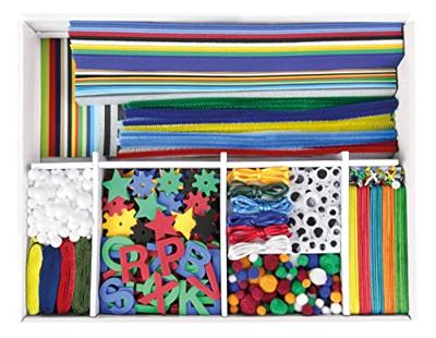 Lena Knutselkoffer Jumbo Blauw 800 stuks