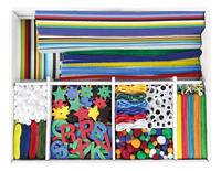 Lena Knutselkoffer Jumbo Blauw 800 stuks - thumbnail