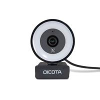 Dicota Webcam Ringlight 5MP Webcam Microfoon - thumbnail