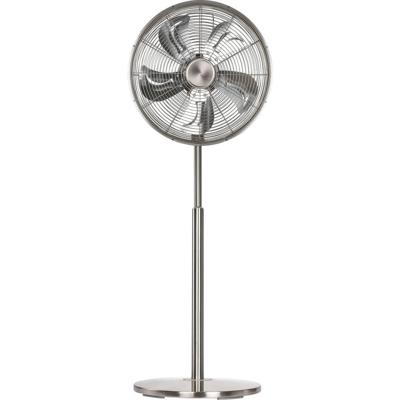 CasaFan Airos Eco Classic SV Staande ventilator 18 W (Ø x h) 46 cm x 1200 mm Chroom (geborsteld) Timer