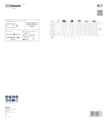 Bosch Accessoires PRO Multi Material PC Plus gatzaagset | 11-delig - 2608594432 Bosch Accessoires PRO Multi Material PC Plus gatzaagset | 11-delig - 2608594432