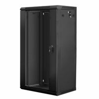 Lanberg WF01-6422-10B rack 22U Wandrek Zwart - thumbnail