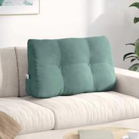 VidaXL Rugkussen zeegroen 80 x 24 x 50 cm fluweel - thumbnail