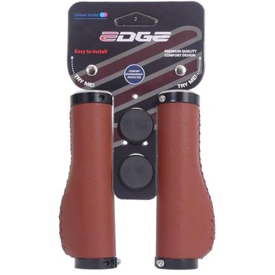 Edge Handvatset leer incl lockring - camel brown- 135/135mm (winkelverpakking)