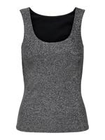Only Onlea Glitter S/l 2-ways Top Jrs Noos Tops En Singlets Black Silver Glitter - thumbnail