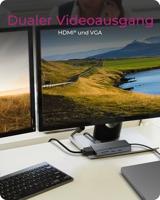 ICY BOX IB-DK4040a-CPD Bedraad USB 3.2 Gen 1 (3.1 Gen 1) Type-C Aluminium, Zilver - thumbnail