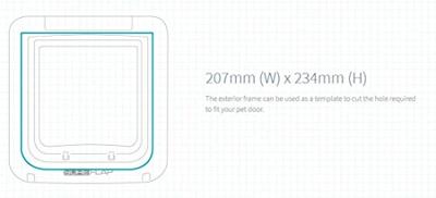 SureFlap Mikrochip Pet door Huisdierluik Bruin 1 stuk(s)