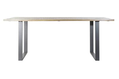 Eettafel Home ESPRIT Zwart Natuurlijk Metaal Mangohout 200 x 100 x 76 cm