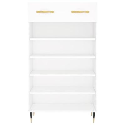 Schoenenkast 60x35x105 cm bewerkt hout wit Schoenenkast 60x35x105 cm bewerkt hout wit