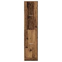 Apothekerskast 40x41x174,5 cm bewerkt hout oud houtkleurig - thumbnail