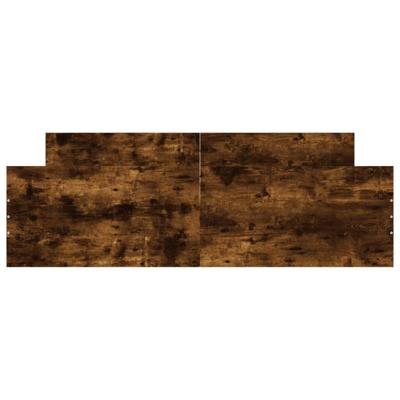 Bedframe met hoofd- en voeteneinde gerookt eiken 150x200 cm