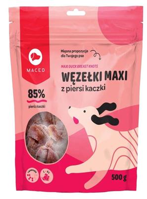 MACED Maxi duck breast knots - Hondensnack - 500g