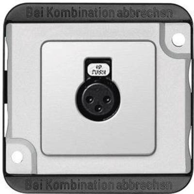 Merten 460860 Luidsprekerstekkerdoos Pantser Zilver (mat) 1 stuk(s)