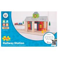 Bigjigs houten rails - spoorwegstation - thumbnail