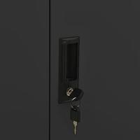 Kantoorkast 90x40x102 cm staal antracietkleurig - thumbnail