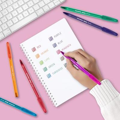 Paper Mate balpen InkJoy 100 met dop, zwart, doos 80 + 20 gratis