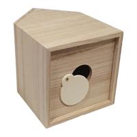 Creativ Company Spaarpot huis paulownia hout - thumbnail